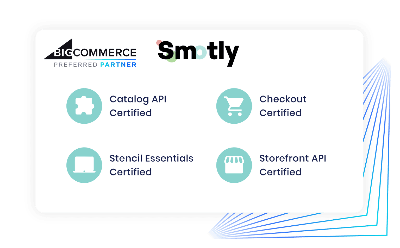 Certifications BigCommerce de l’équipe Smotly