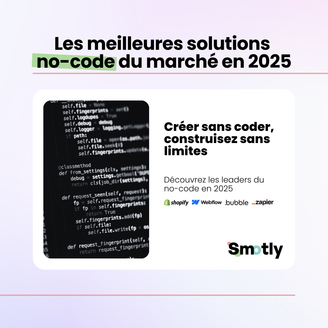 Les meilleures solutions no-code du marché en 2025