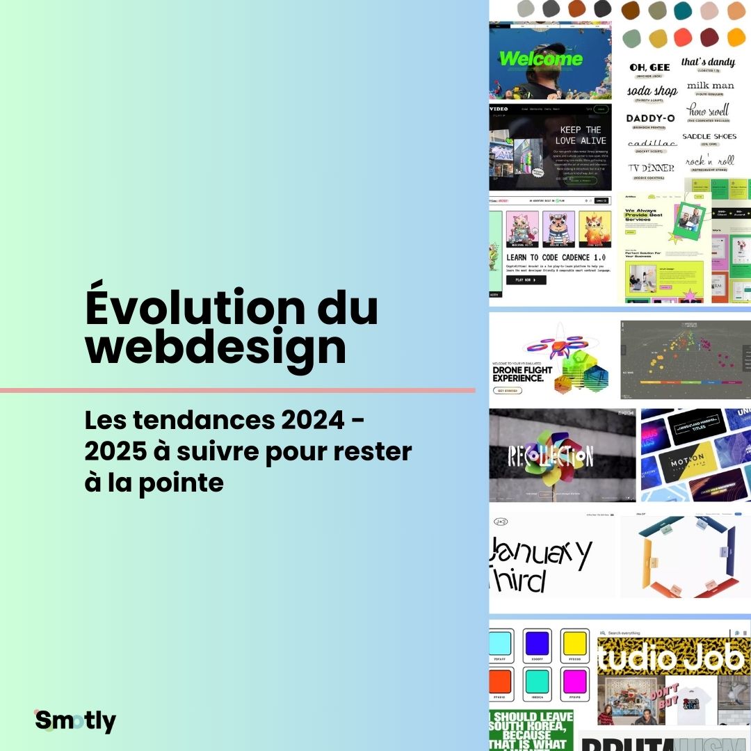 Les tendances webdesign 2024 - 2025