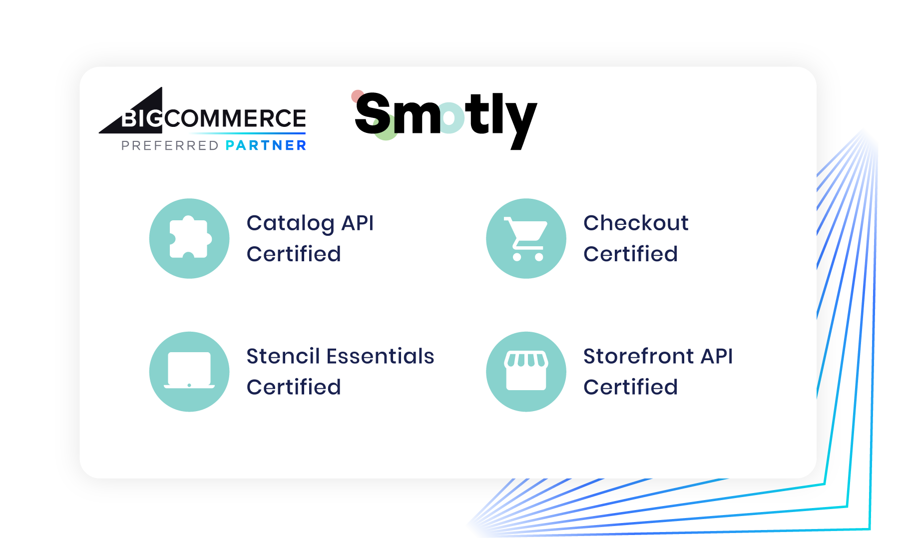 BigCommerce certifications from the Smotly team