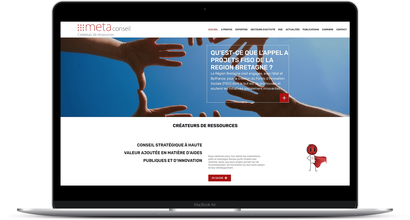 Méta Conseil - Écran 1