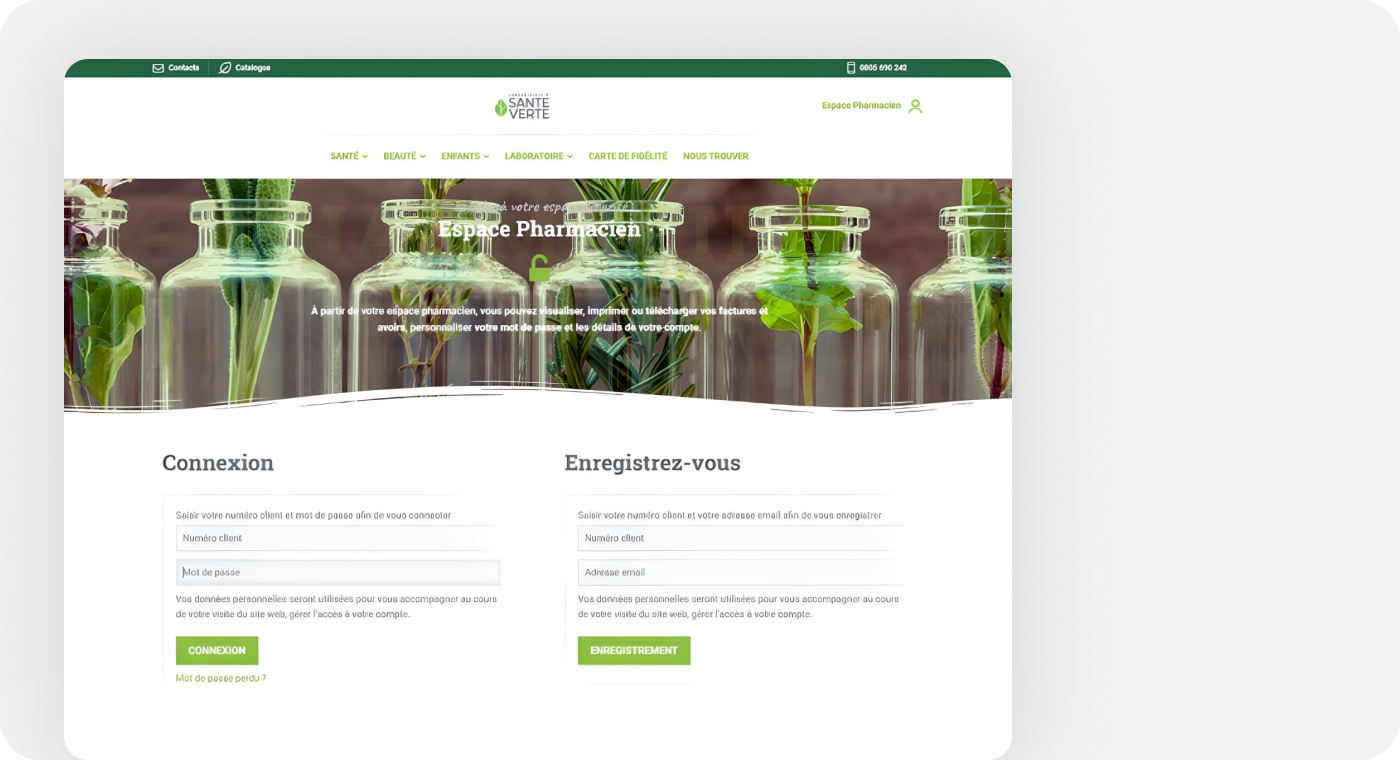 Natural Santé - Écran 1