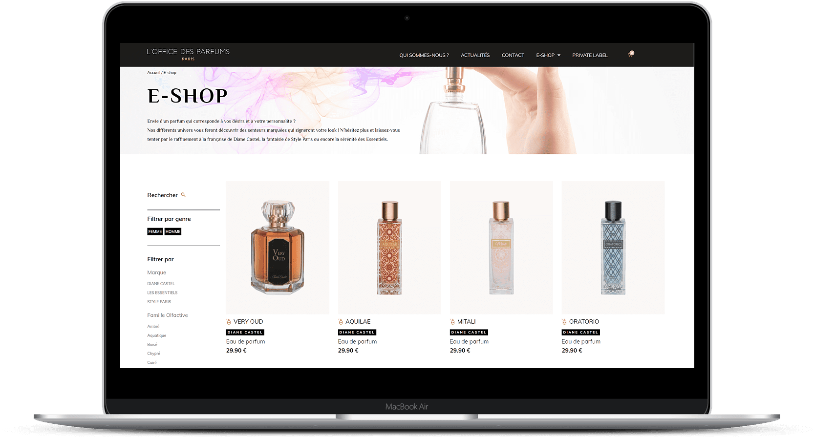 Office des Parfums - Écran 2